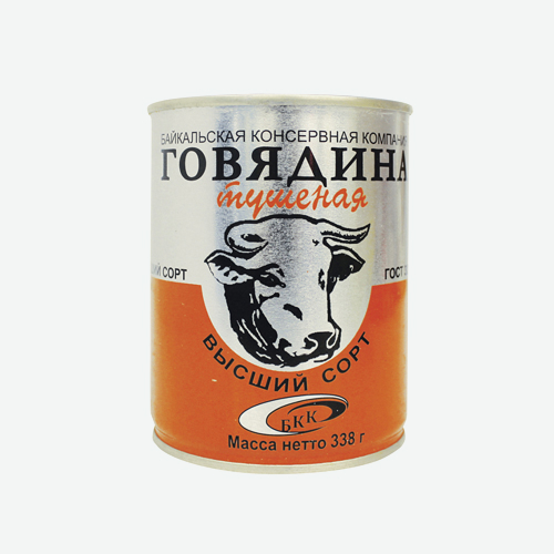 Говядина тушеная 338г ж/б в/с ГОСТ (БКК)