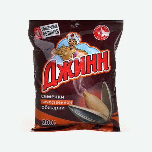 Семечки 200г пак. Солнечный великан (Джинн)