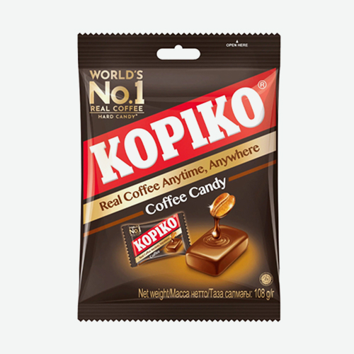Карамель леденцовая "KOPIKO" 108г пак Кофе