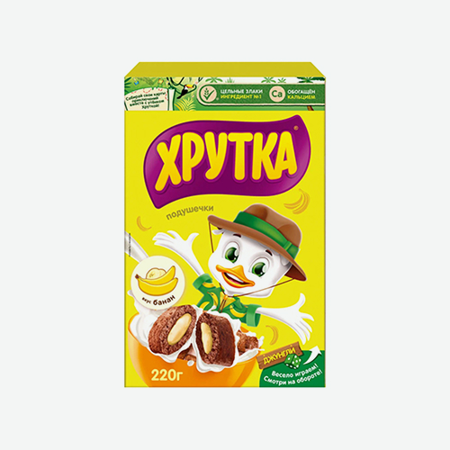 Подушечки Хрутка 220г к/у Банановые