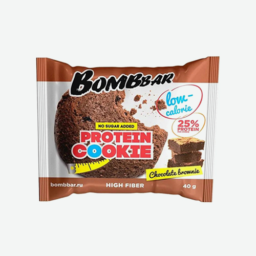 Печенье неглазированное 40г Шоколадный Брауни (Bombbar)