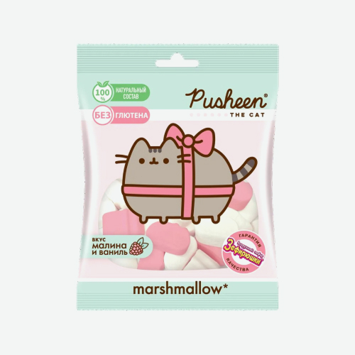 Зефир воздушный для десертов 125г Pusheen