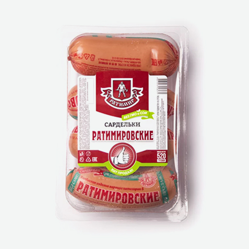 Сардельки 520г "Ратимировские" (Ратимир)