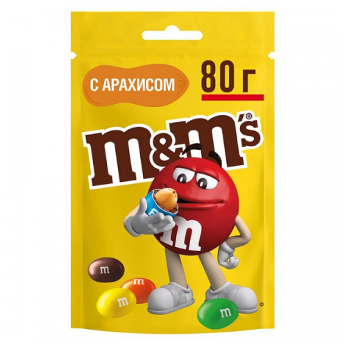 Драже "М&М" 80г Арахис