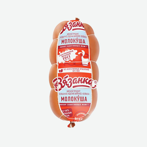Колбаса варёная "Молокуша", 450 г, "Вязанка"