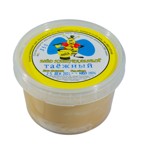 Мёд Таёжный 350г пл/б (Приморье)