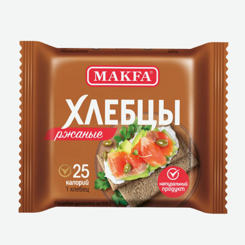 Хлебцы 60г ржаные (Макфа)
