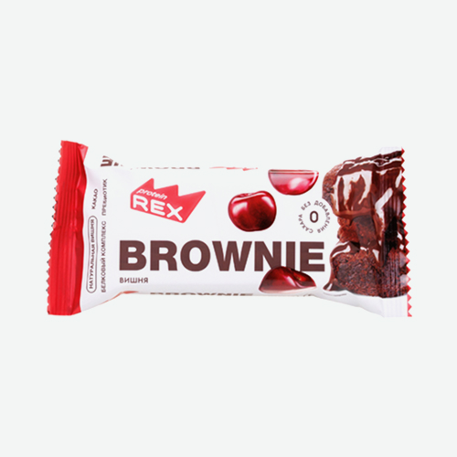 Пирожное протеиновое 50г Брауни Вишня (ProteinRex)