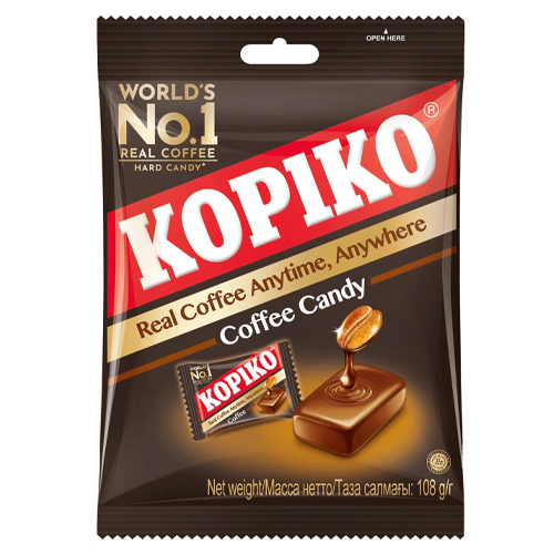 Карамель леденцовая "KOPIKO" 108г пак Кофе