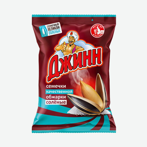 Семечки соленые 100г пак. Солнечный великан (Джинн)