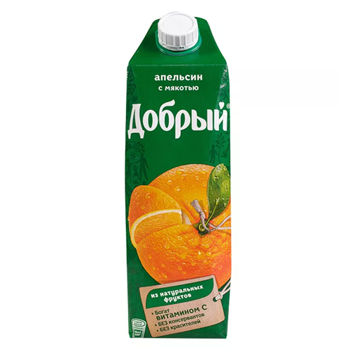 Нектар "Добрый" 1.0т/п Апельсин