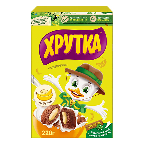 Подушечки Хрутка 220г к/у Банановые