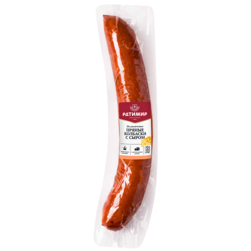 Колбаски Пряные сыром 250г