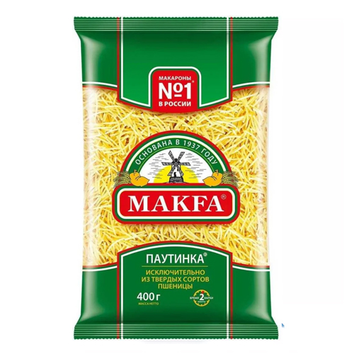 Мак. изделия (Макфа) 400г пак Паутинка