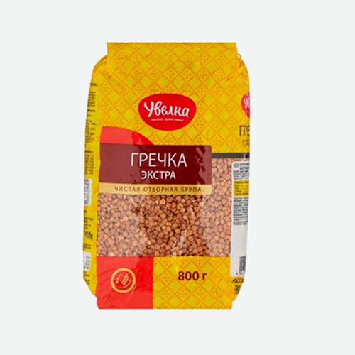 Крупа гречневая 800г пак (262) (Увелка)
