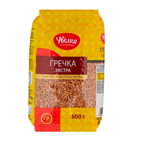 Крупа гречневая 800г пак (262) (Увелка)