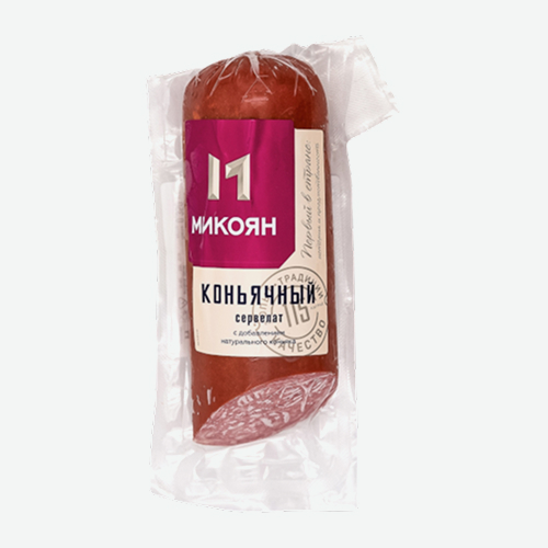 Колбаса в/к 350г "Сервелат Коньячный" (Микоян)