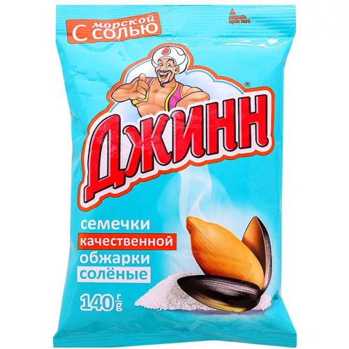 Семечки соленые 140г пак. (Джинн)