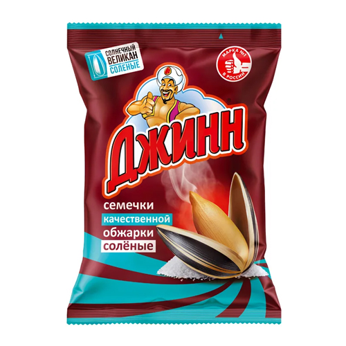 Семечки соленые 100г пак. Солнечный великан (Джинн)